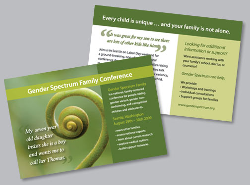 Gender Spectrum Family Conference postcard